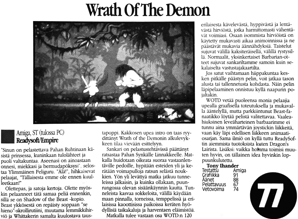 Wrath Of The Demon